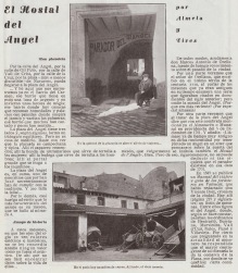 1930 article on Hostal del Angel